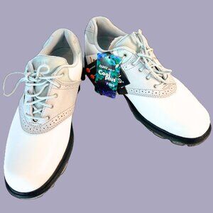 NWT New Balance WG1275W Women’s Golf Shoes White Gray Lace Up Soft Spike Size 9